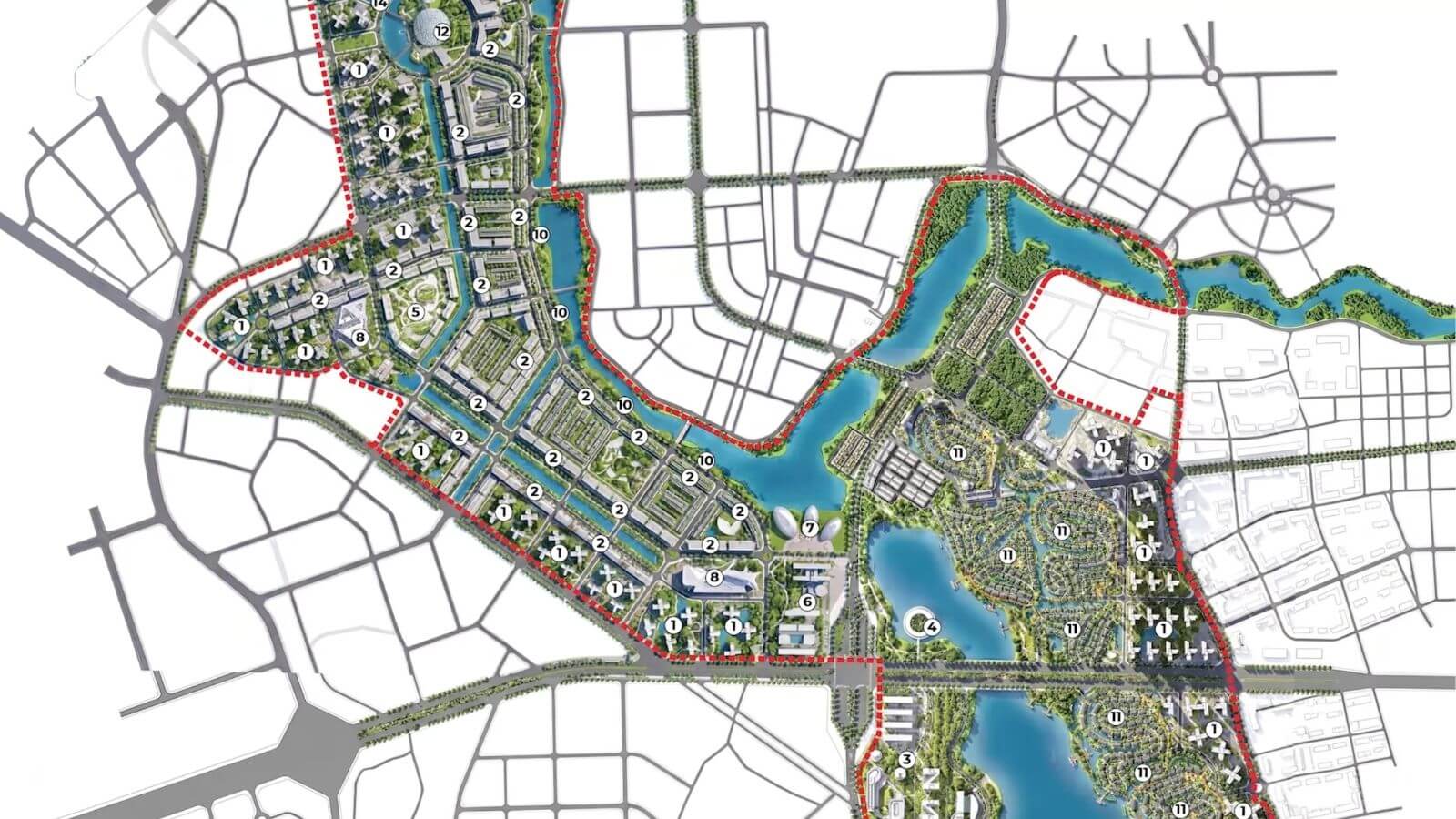 mặt bằng dự án Handico Sunshine Metropolis City mê linh