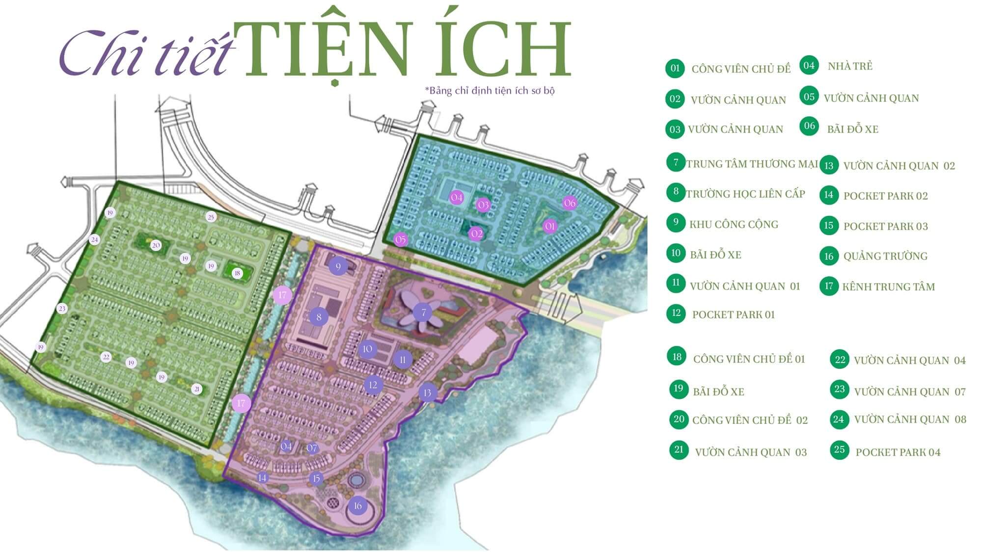 tiện ích dự án pearl rivera hà nội mê linh